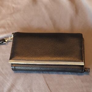 Elegant Black Clutch Wristlet